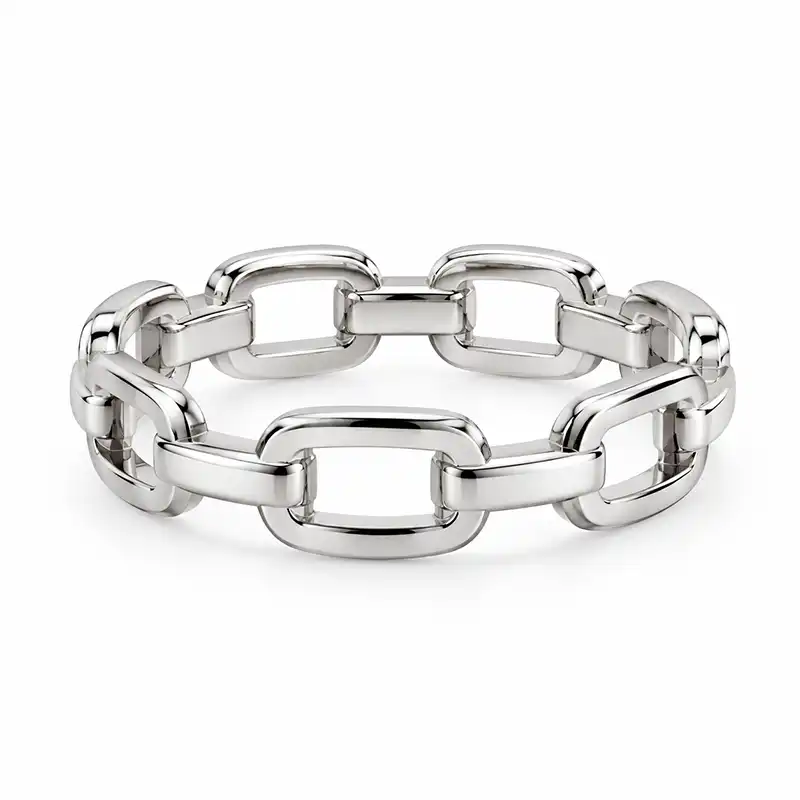 cartier-style-silver-chain-ring-women انگشتر زنانه نقرهای طرح کارتیر