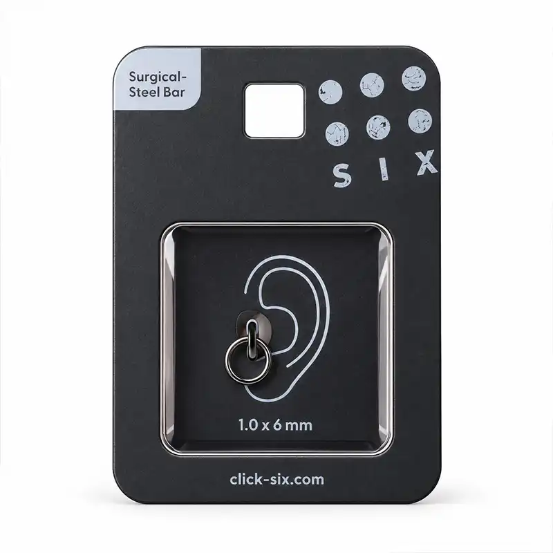 black-surgical-steel-ear-piercing-ring-1-0x6mm پیرسینگ گوش حلقهای مشکی استیل