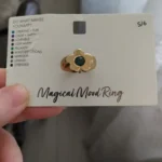 انگشتر طرح گل پنج پر رنگ