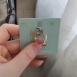 انگشتر مرواریدوسنگ طبیعی